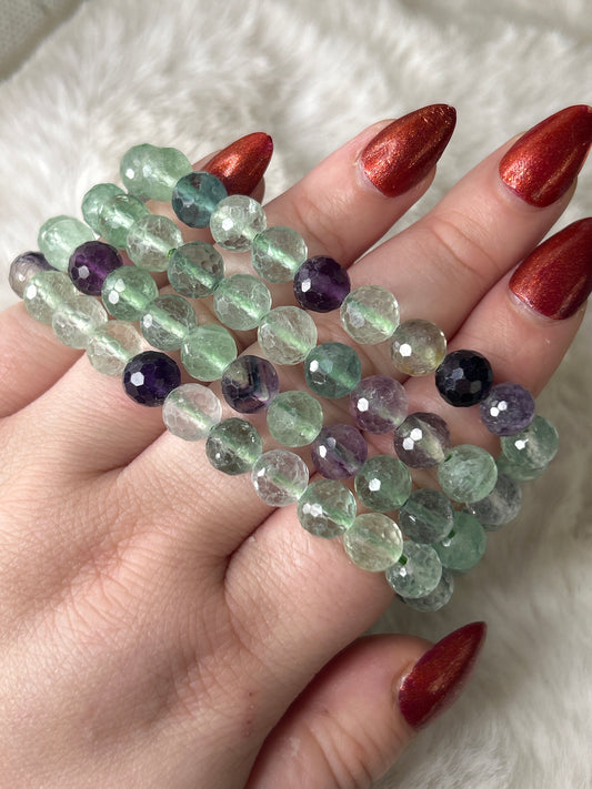 Faceted Fluorite Bracelet
