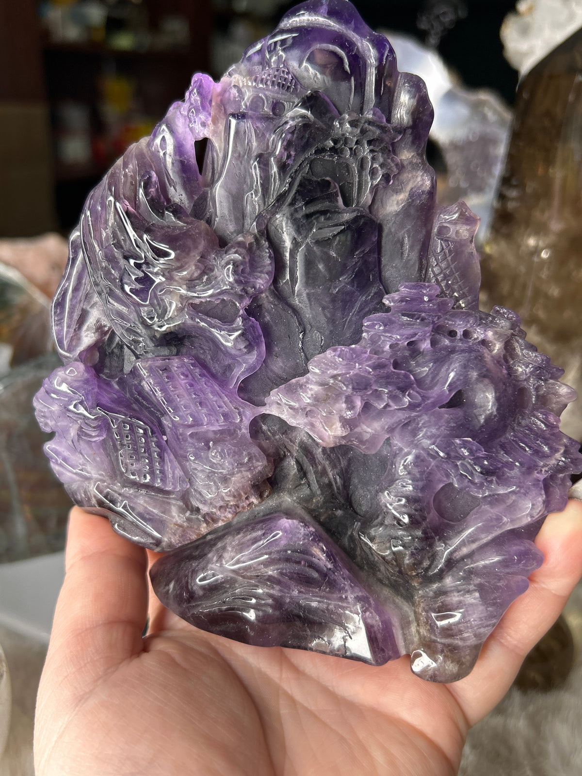 Scenic Amethyst Dragon Landscape