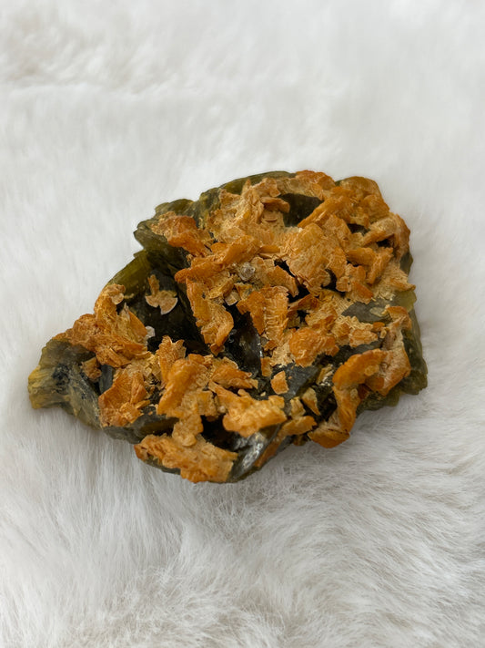 Calcite on Siderite