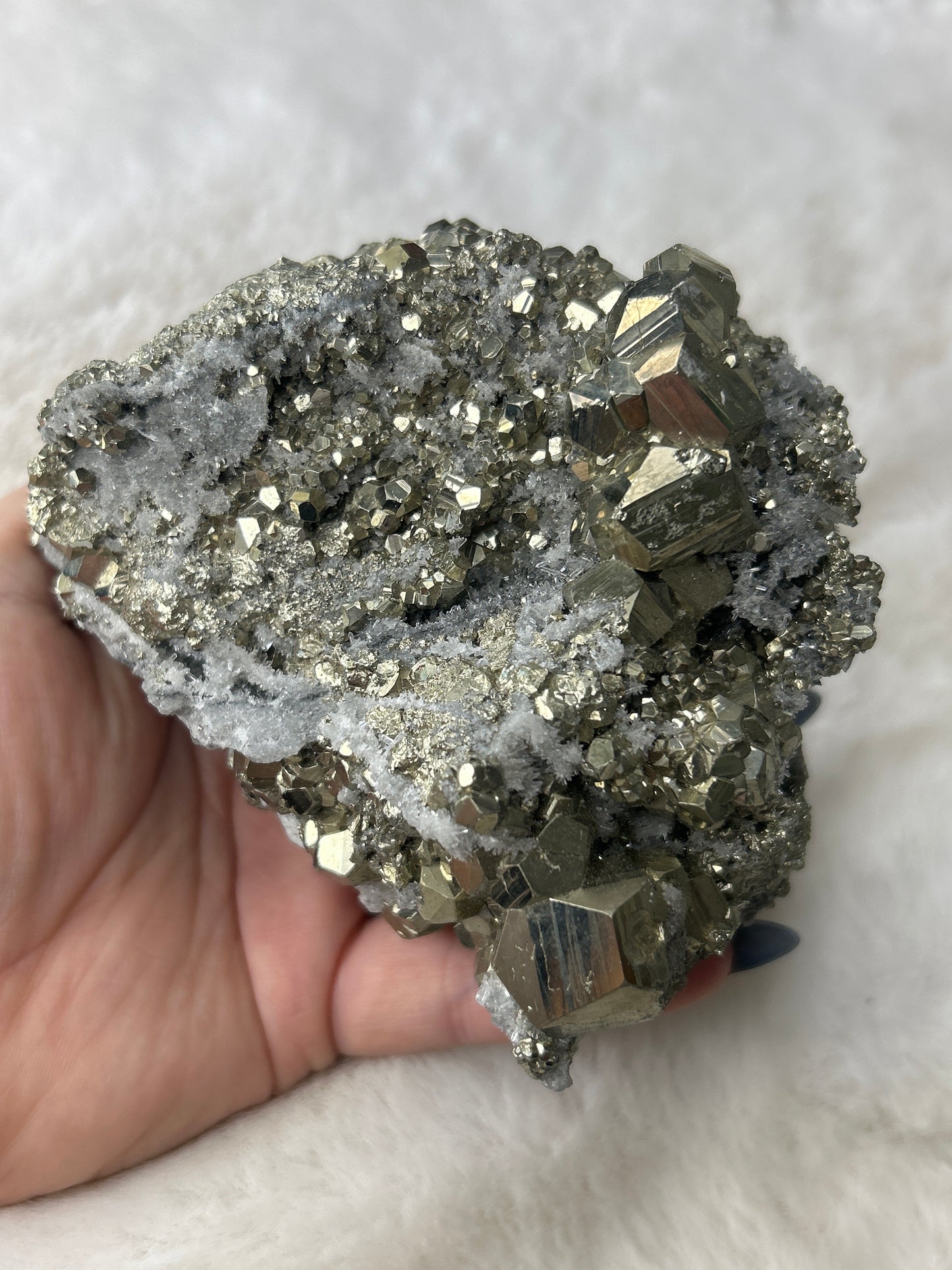 XL Pyrite & Quartz Cluster