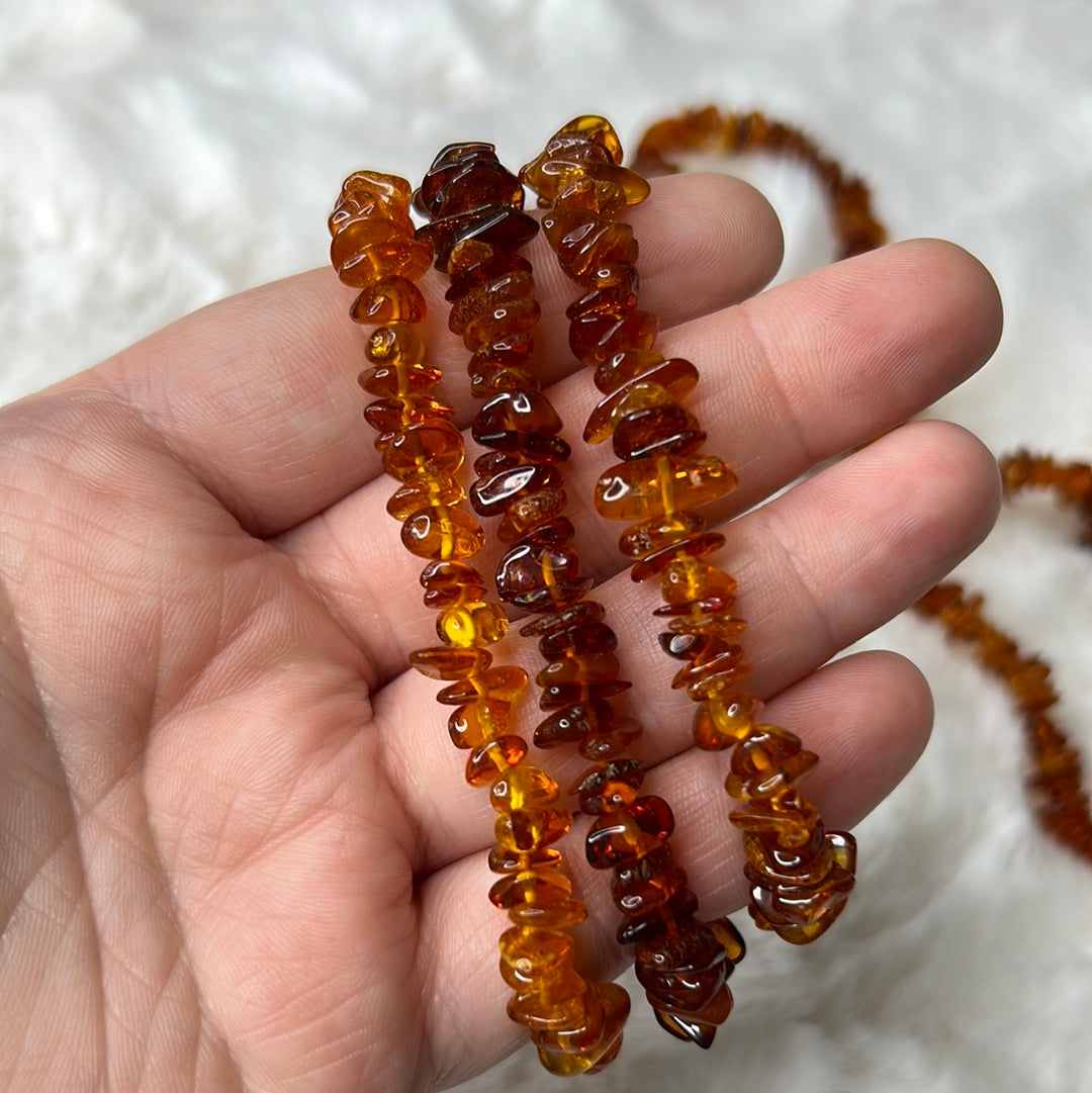 Amber Chip Bracelet