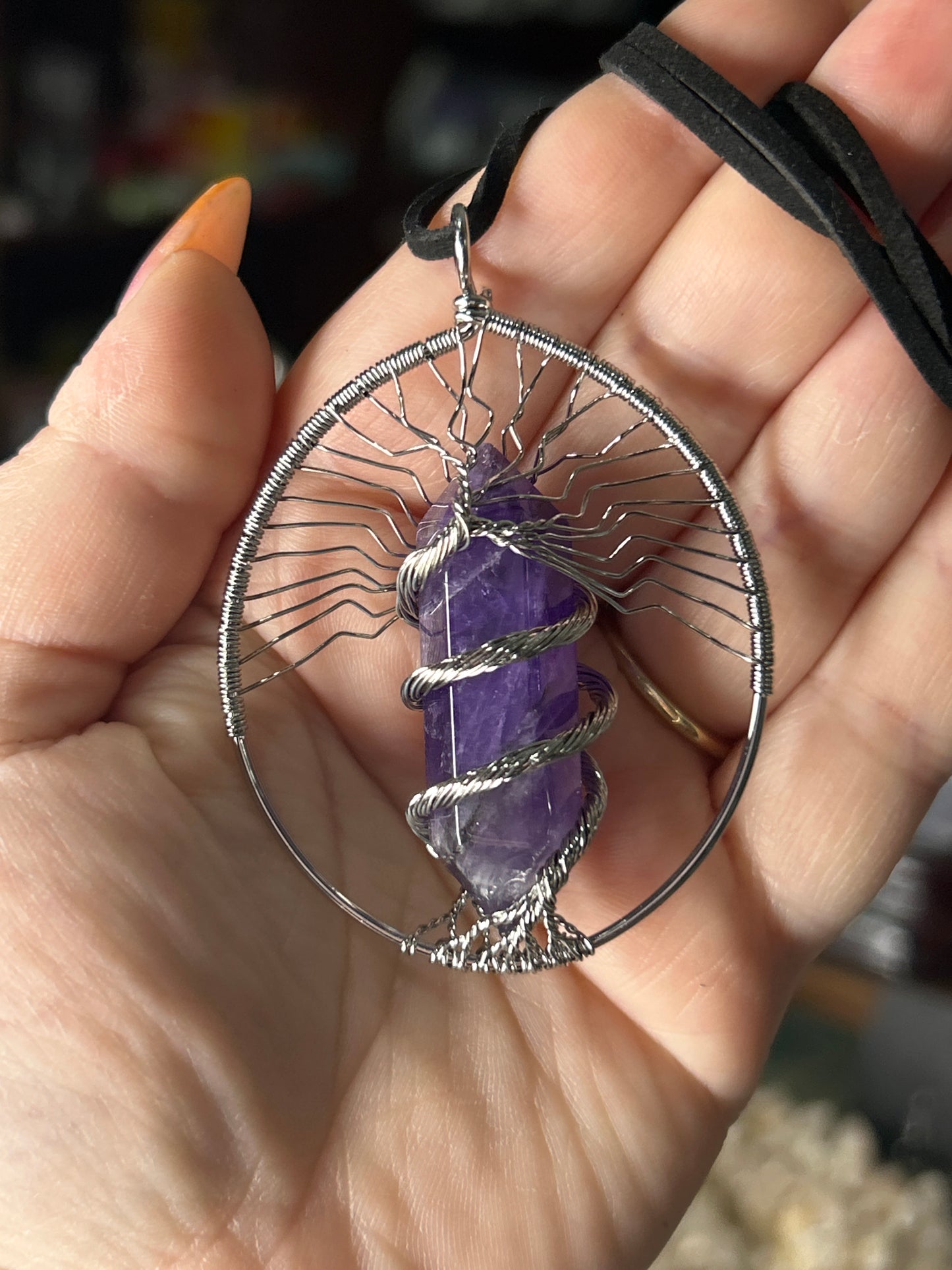 Amethyst Tree of Life Necklace