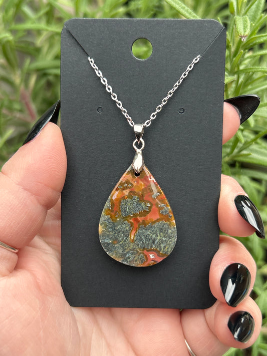Indonesian Marcasite & Agate Necklace