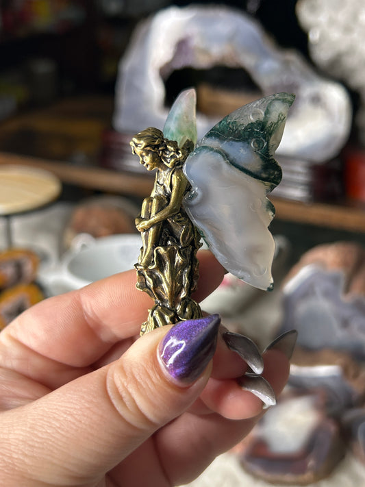 Moss Agate Fairy