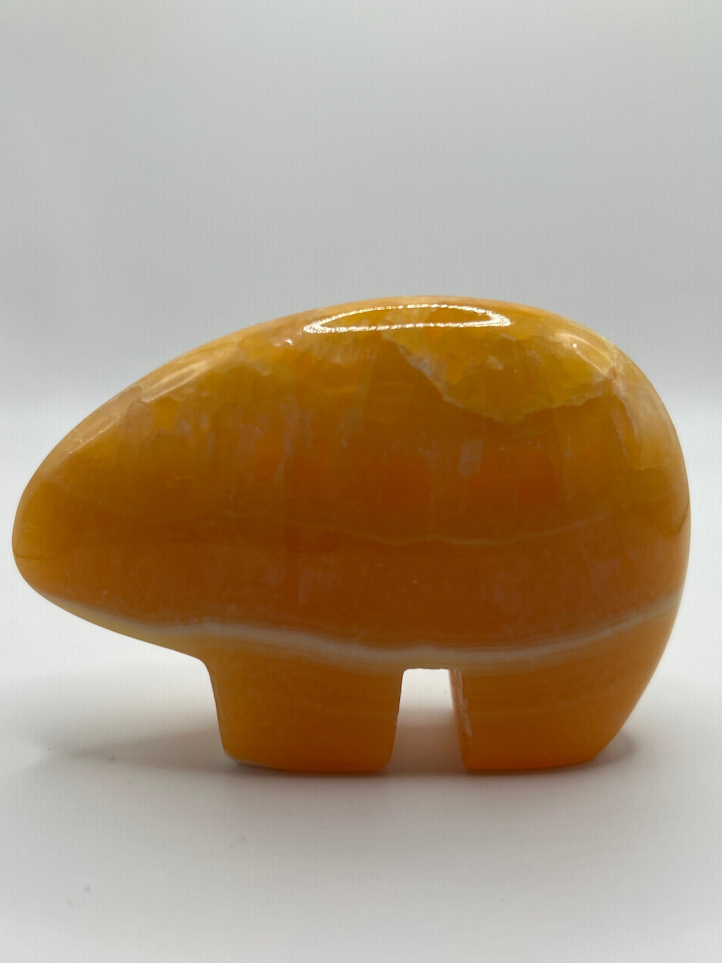 Orange Calcite Bear