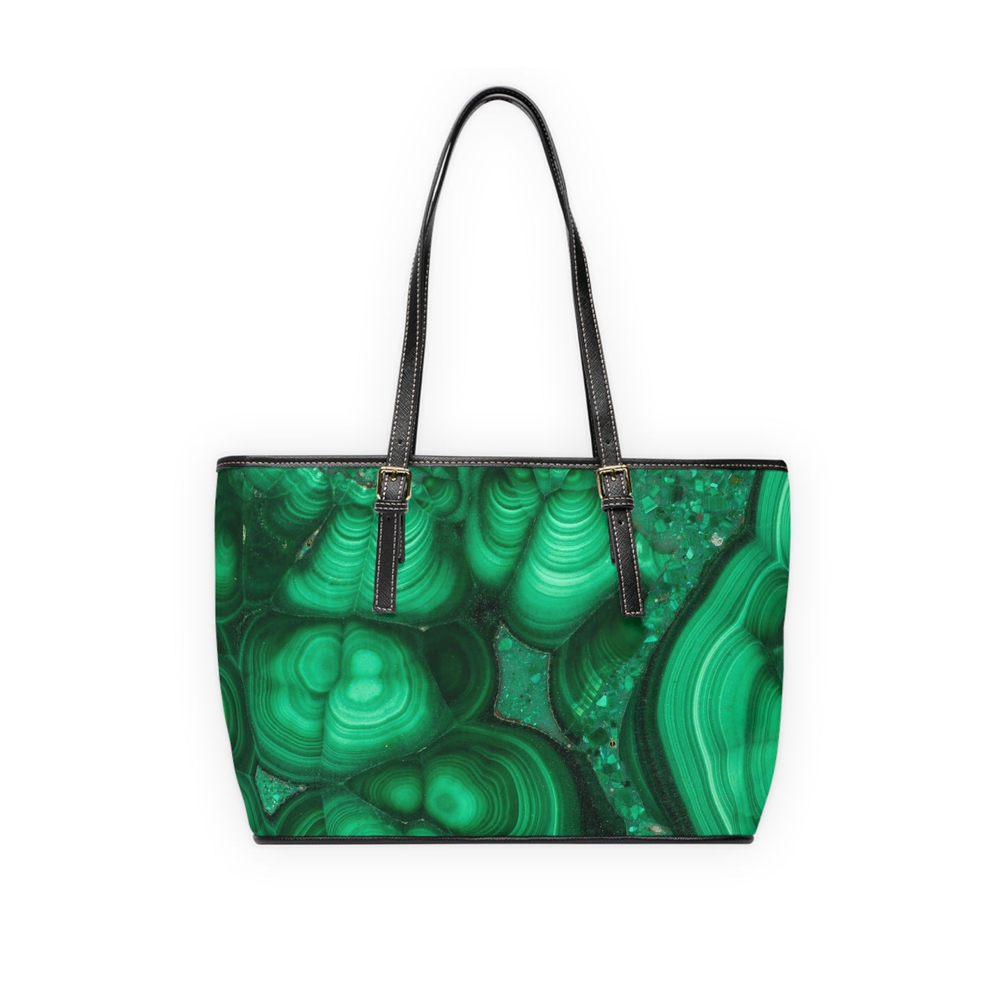 Malachite PU Leather Shoulder Bag