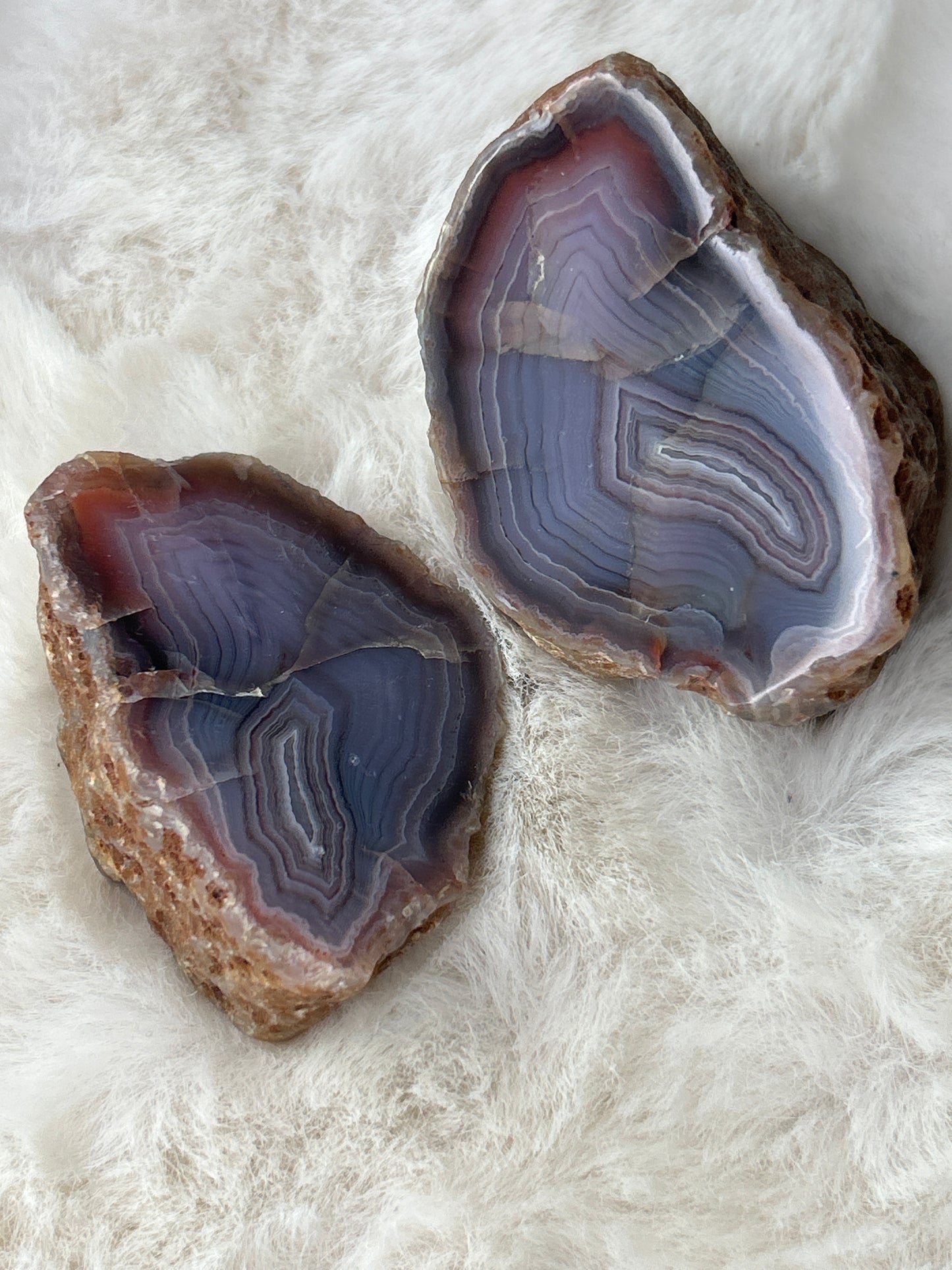 Red Sashe River Agate *Pair* - Zimbabwe