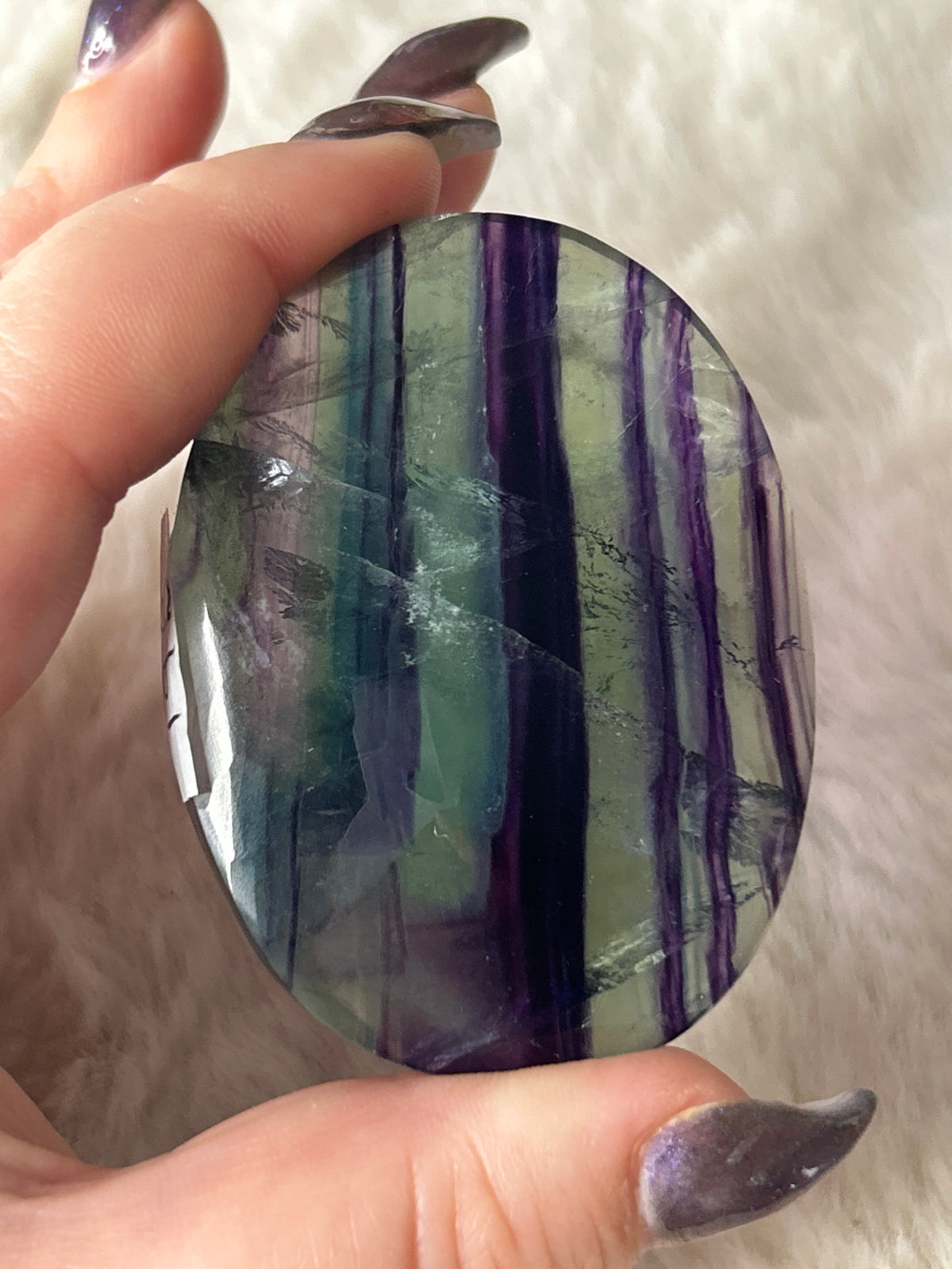 Fluorite Palm Stone
