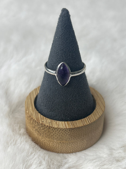 925 Sterling Silver Amethyst Ring