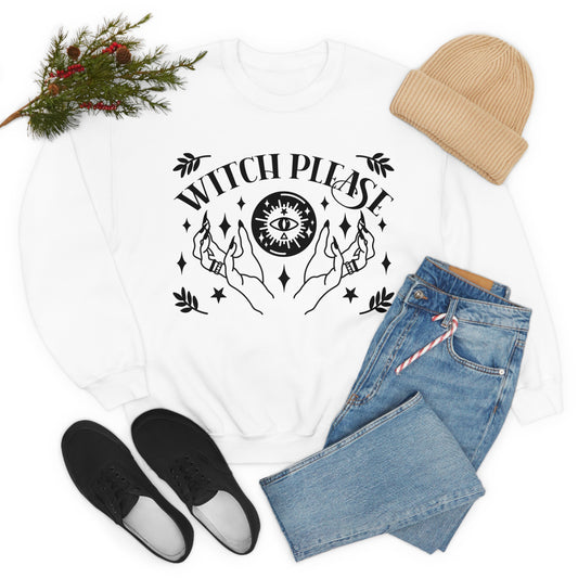 Witch Please Unisex Heavy Blend™ Crewneck Sweatshirt