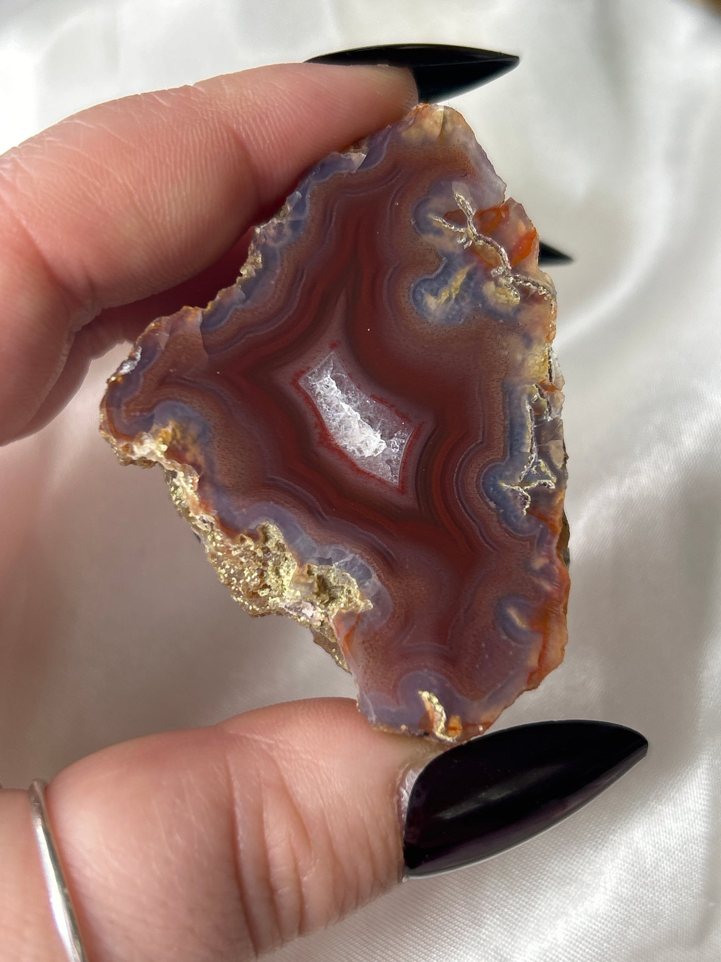 Crimson Veil Laguna Agate