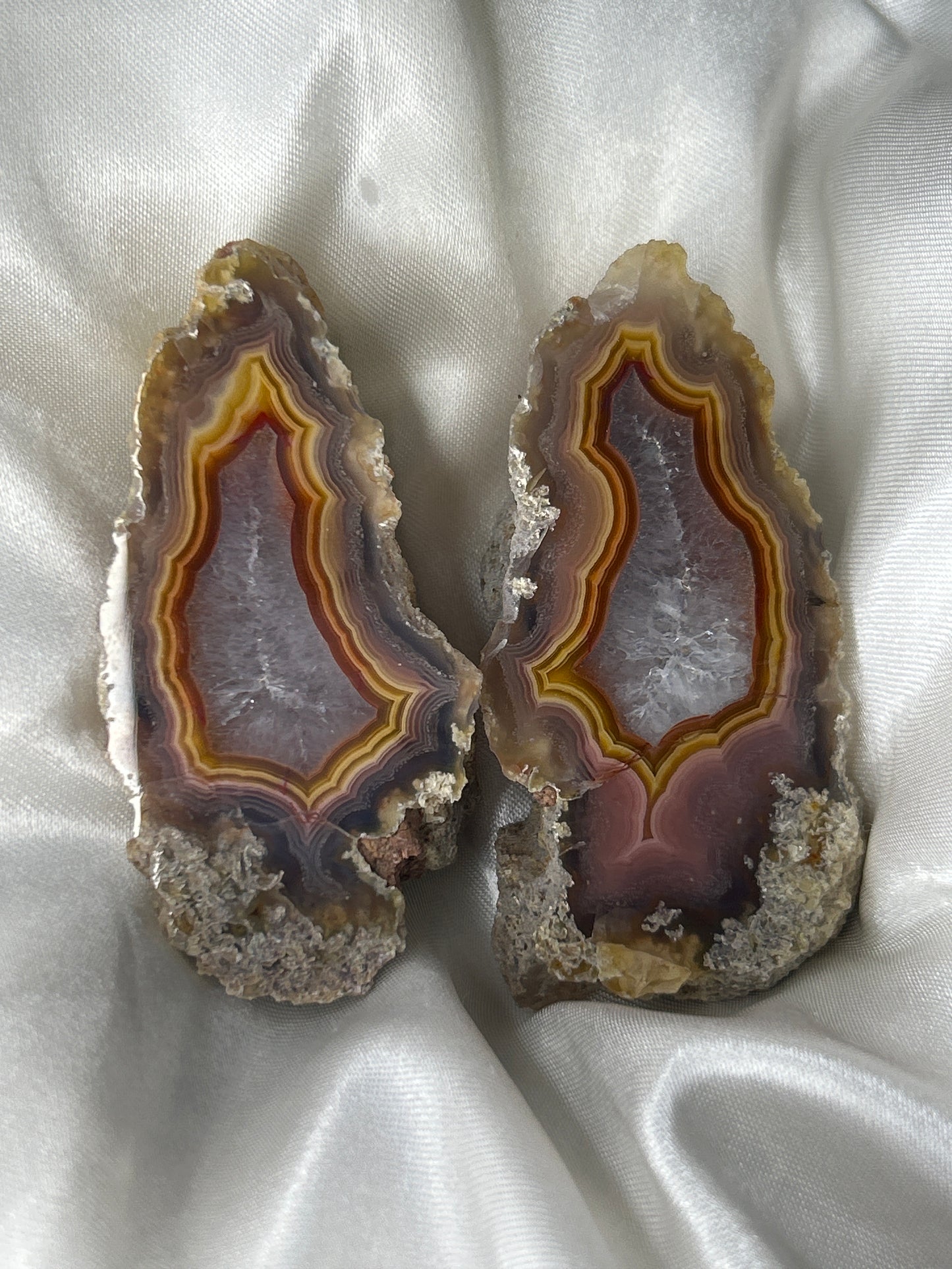Matching Fireband Twin Laguna Agate Pair