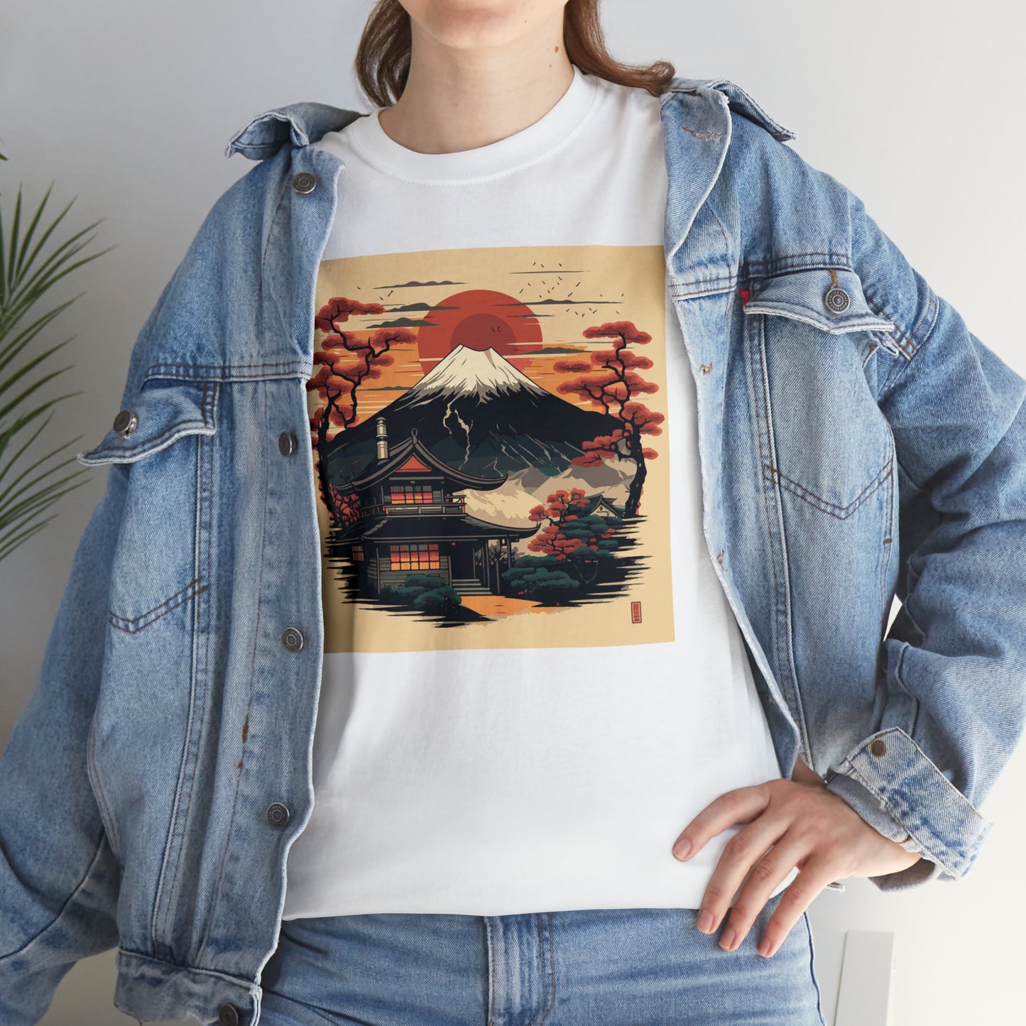 Mount Fuji Unisex Heavy Cotton Tee