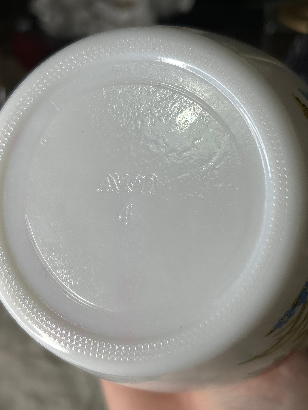 1970’s Avon Milk Glass Ginger Jar