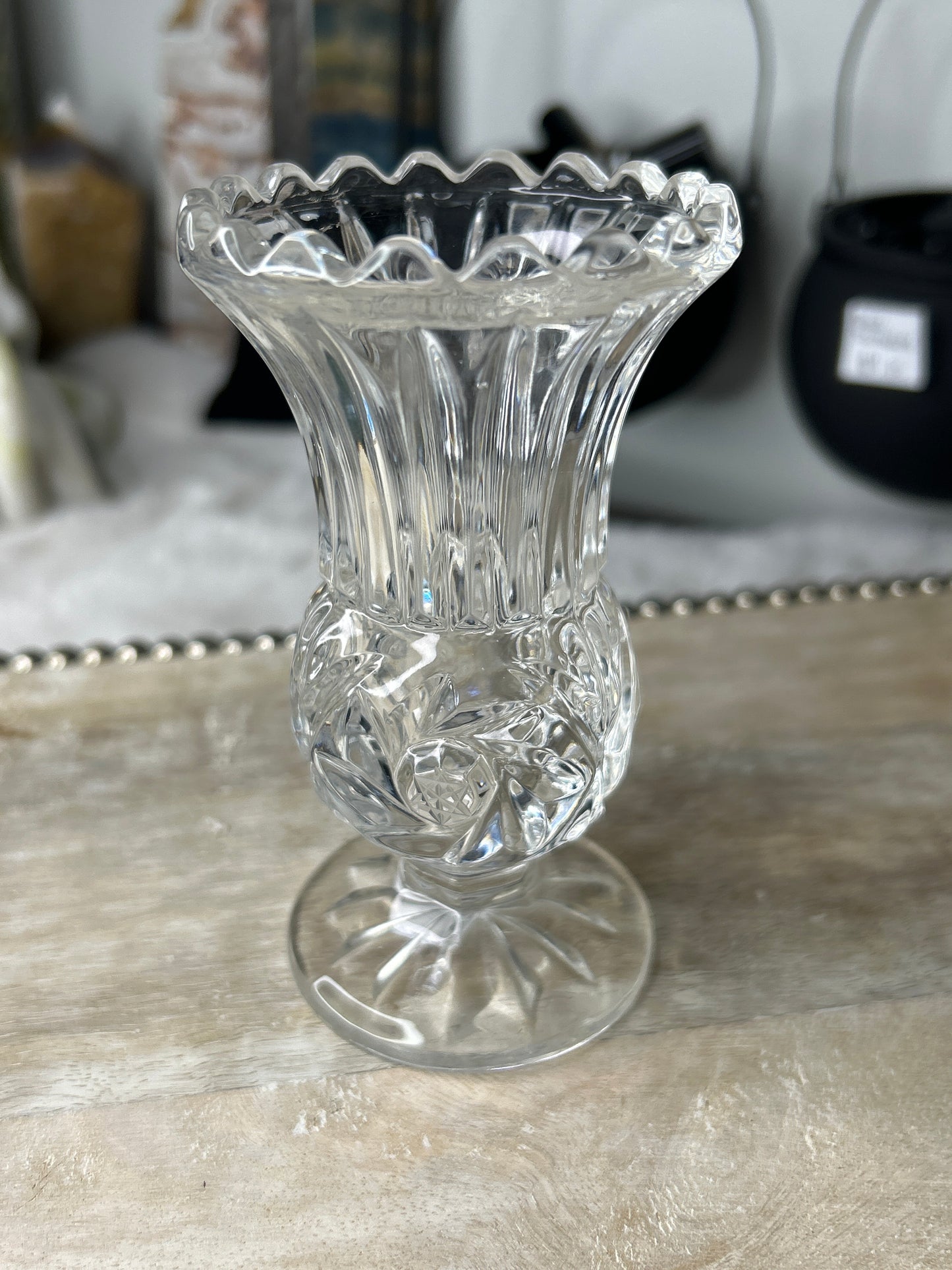 Vintage Glass Sphere Stand