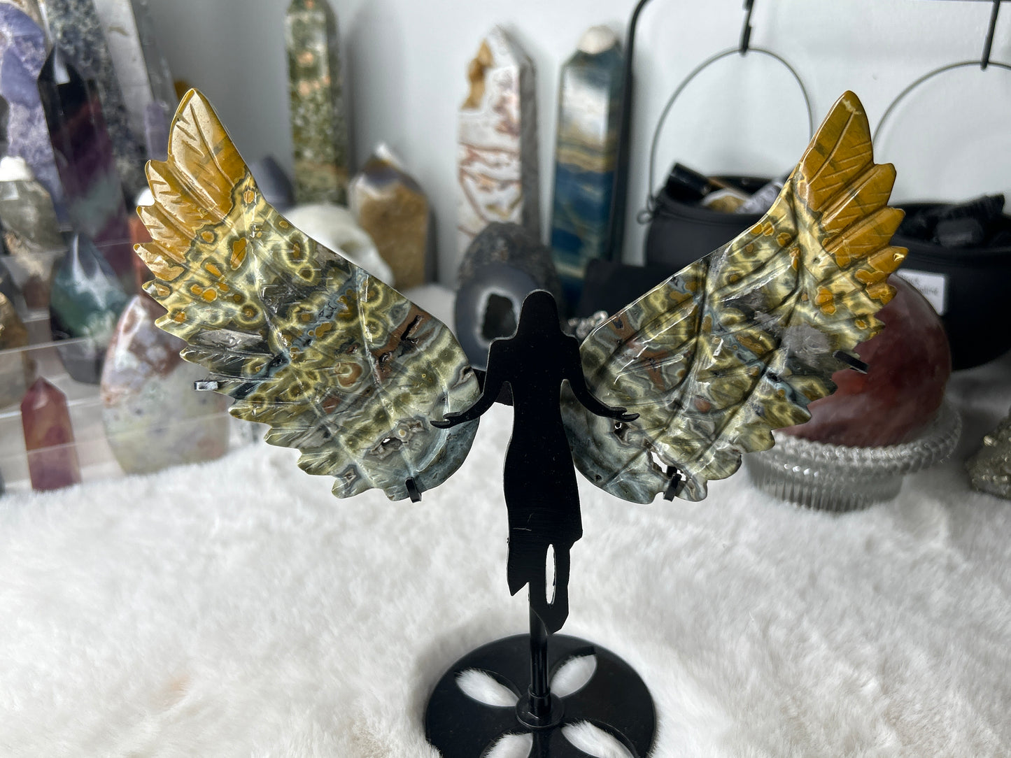 Orbicular Ocean Jasper Angel Wings