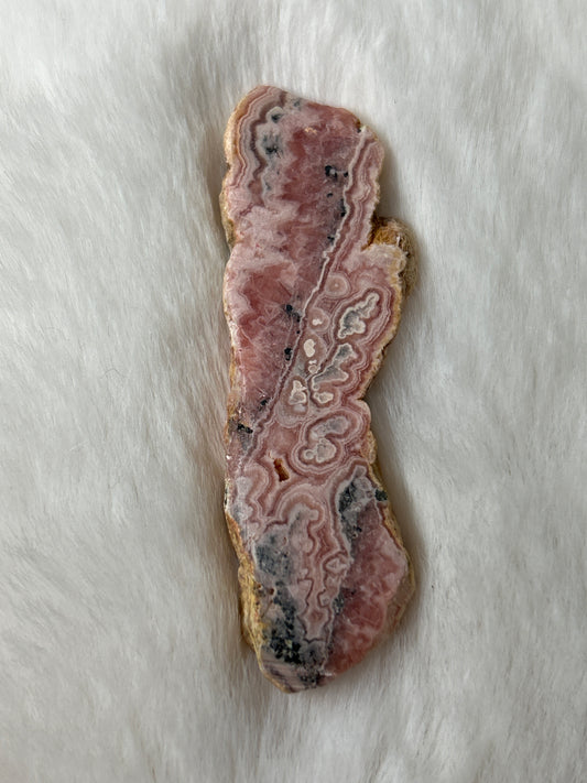 Rhodochrosite “Bacon” Slice