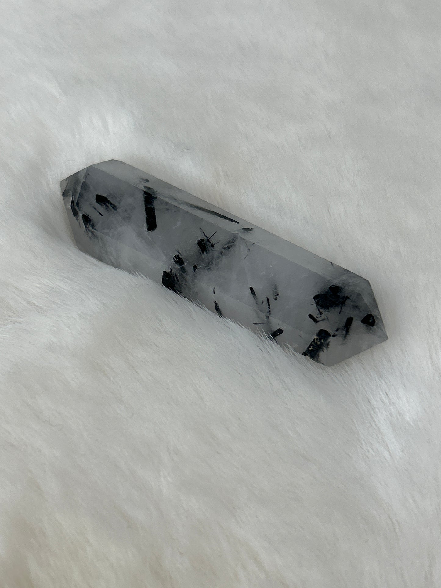 Black Tourmaline in Quartz DT