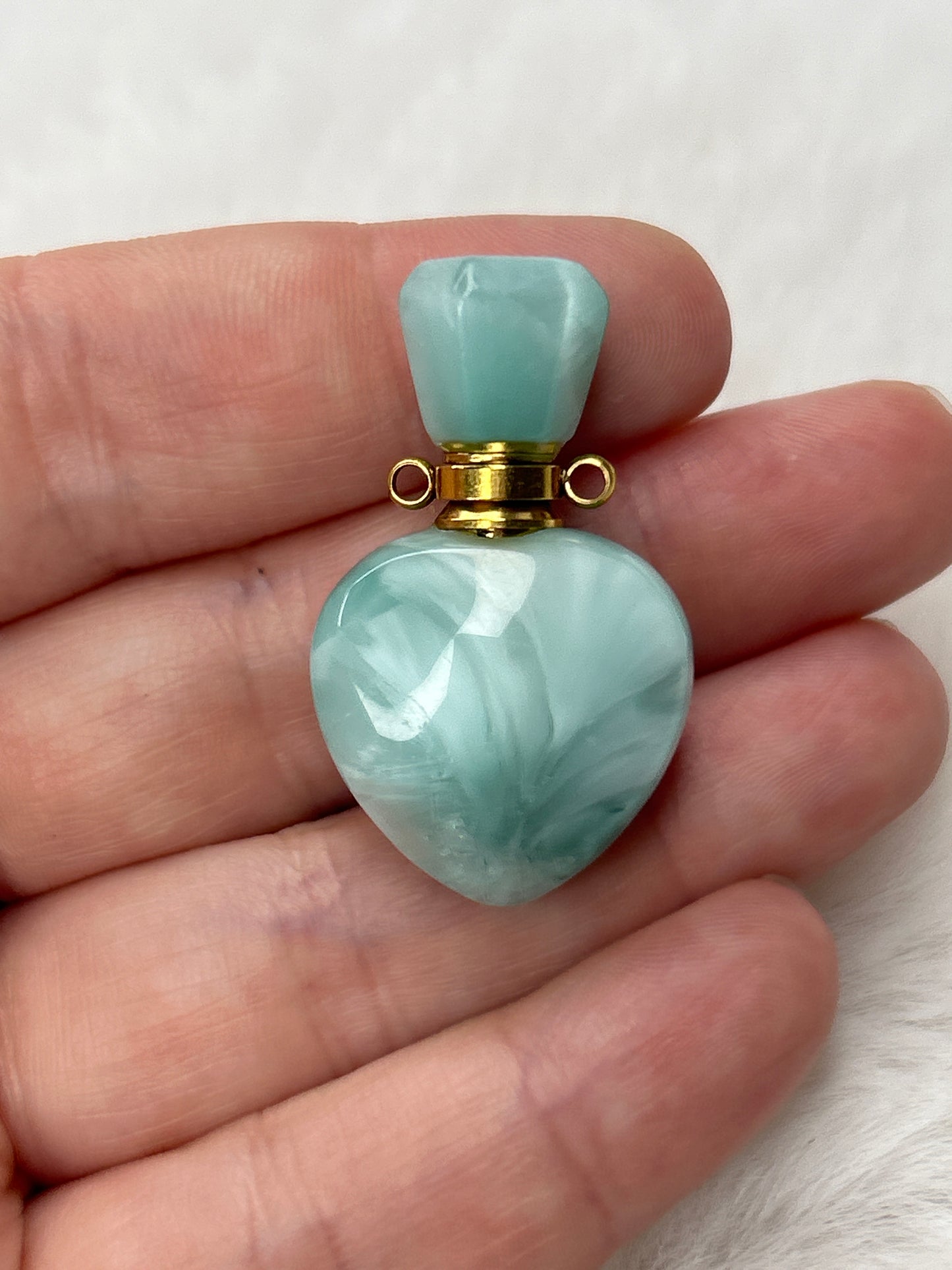 Hemimorphite Bottle Pendant