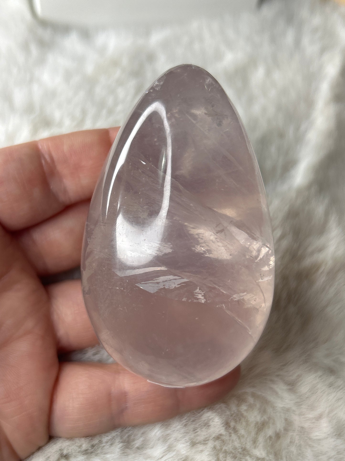 Star Rose Quartz Egg