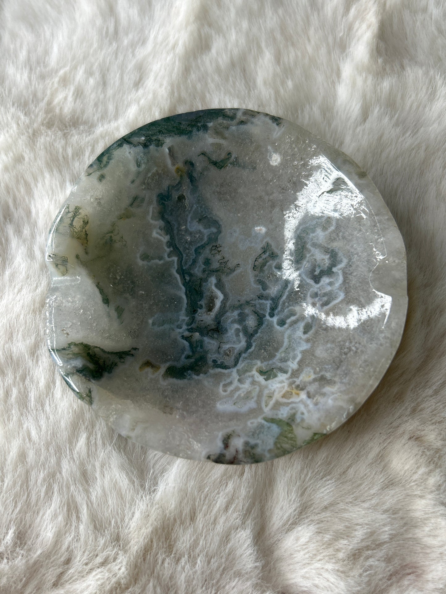 Moss Agate Ashtray