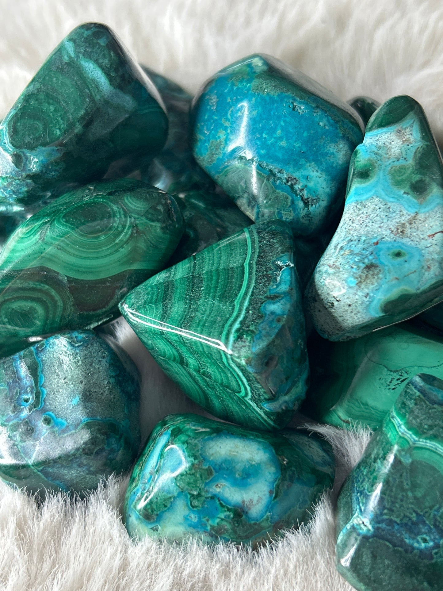 Malachite & Chrysocolla Tumble