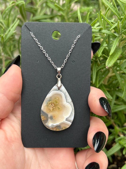 Scenic Moss Agate Necklace