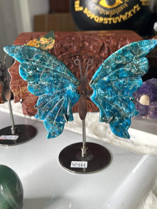 Blue Apatite Butterfly