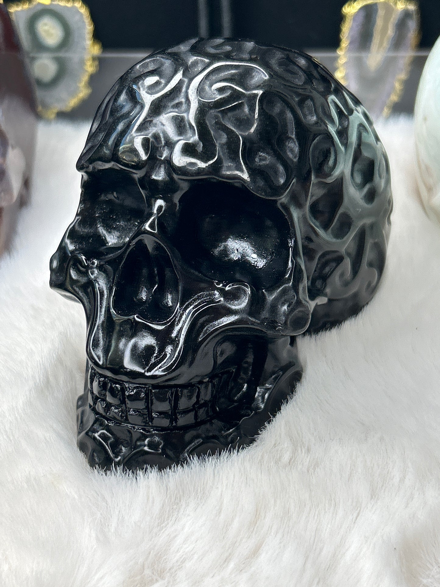 Black Obsidian Sugar Skull