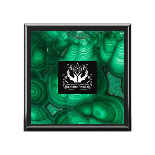 Elegant Malachite Design Jewelry Box, Sophisticated Storage, Gift for Her, Home Decor, Birthday, Anniversary, Keepsake