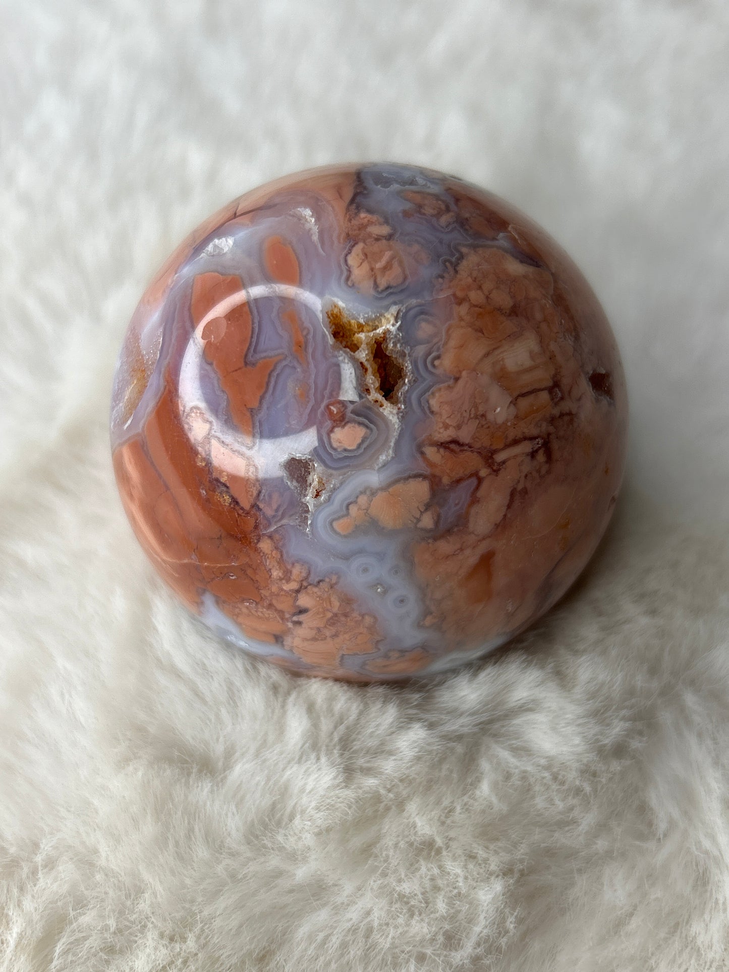 Cotton Candy Agate Sphere