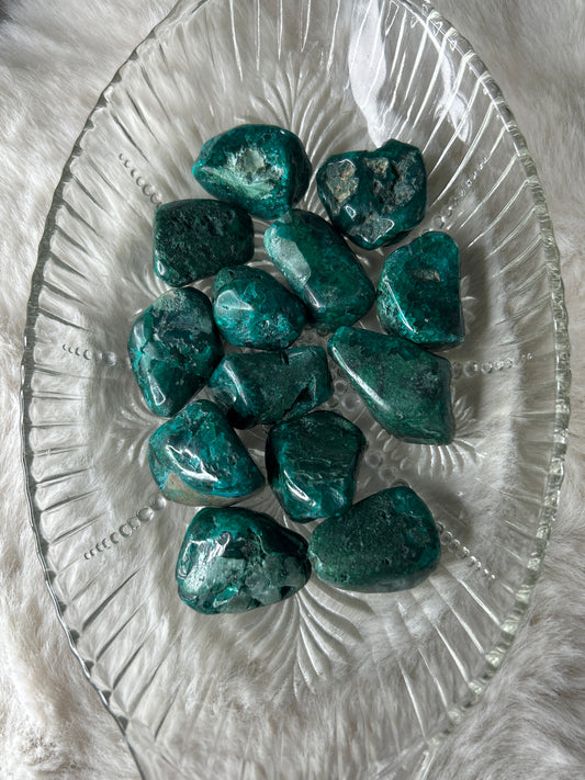 Polished Dioptase Tumble-Likasi Congo