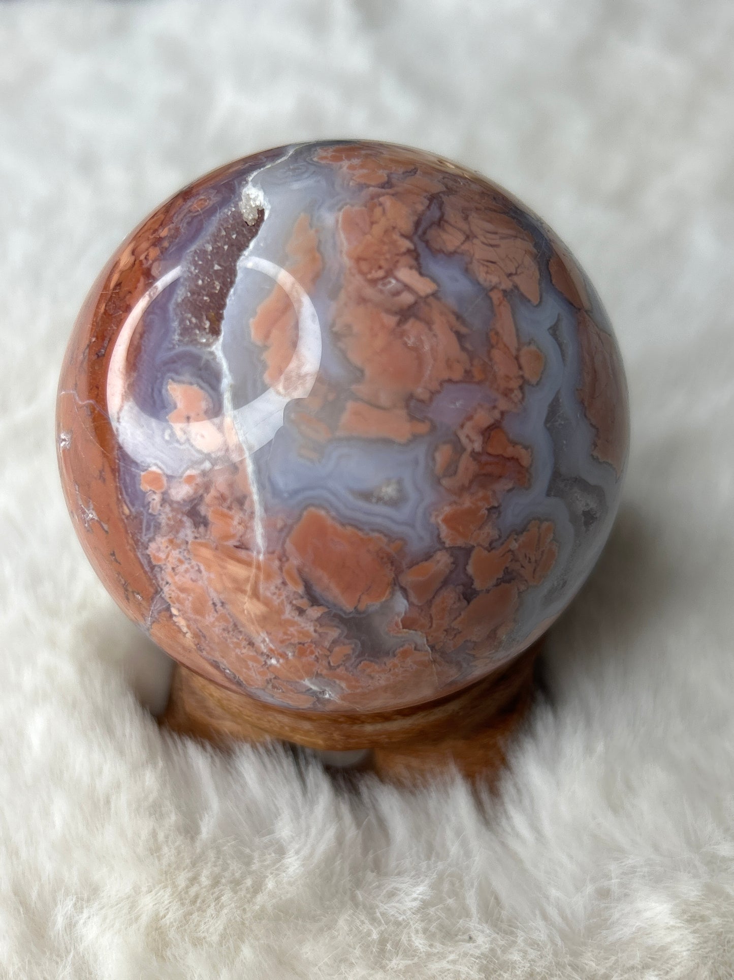 Cotton Candy Agate Sphere