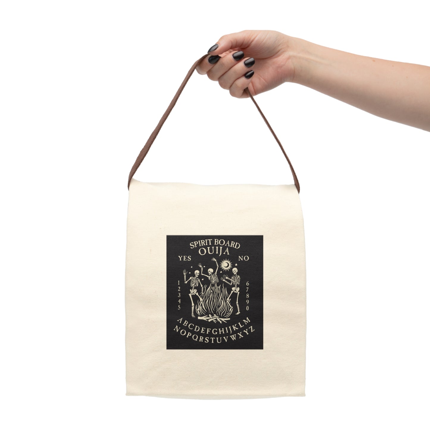 Ouija Canvas Lunch Bag With Strap