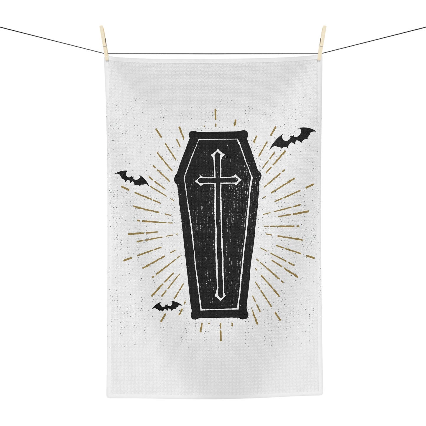 Coffin Soft Tea Towel