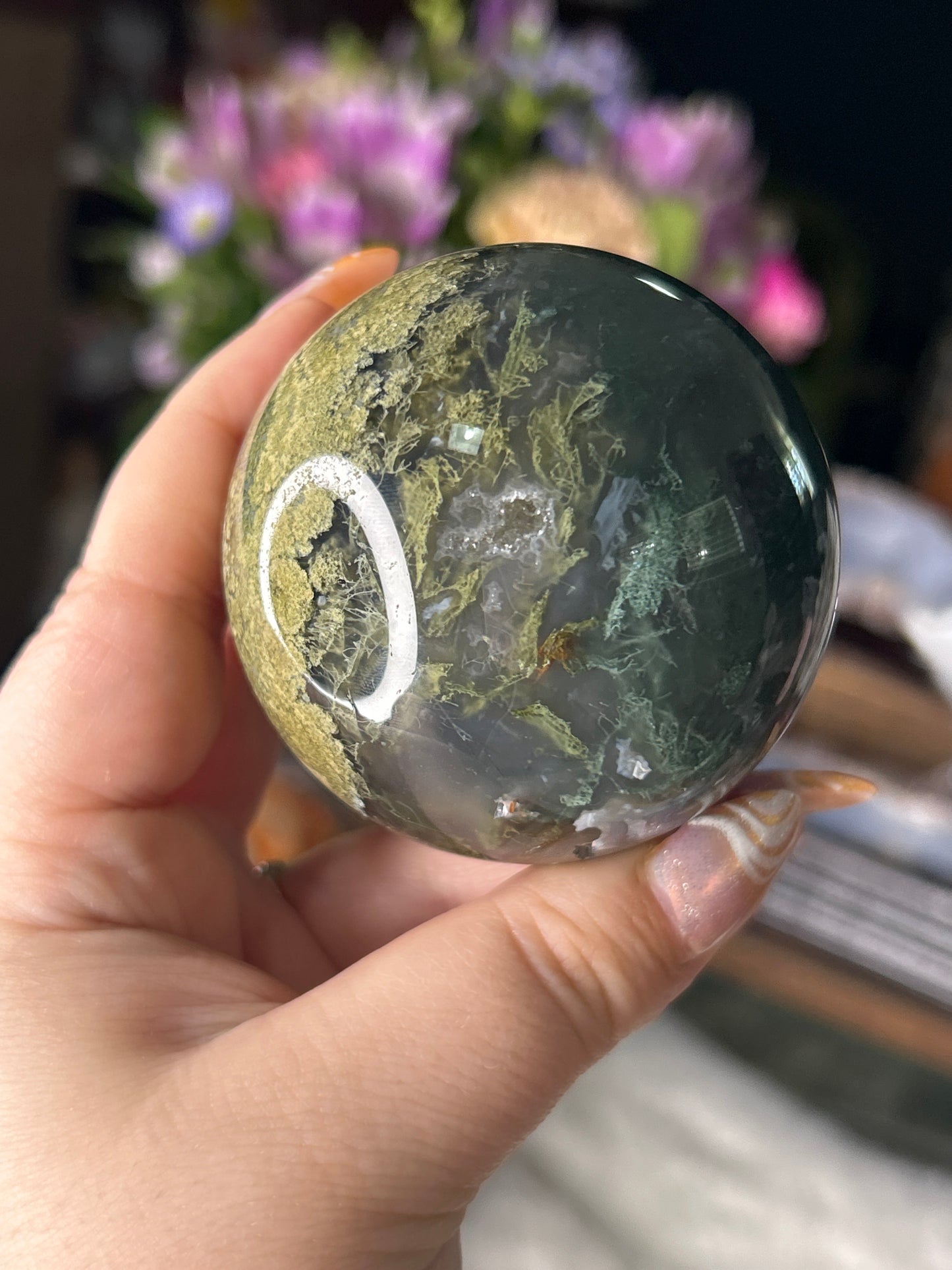 Moss Agate Sphere