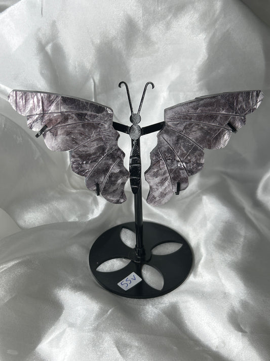 Gem Lepidolite Butterfly