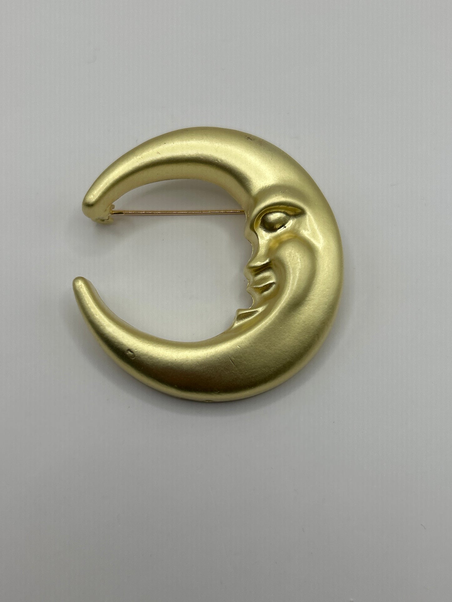 Crescent Moon Brooch