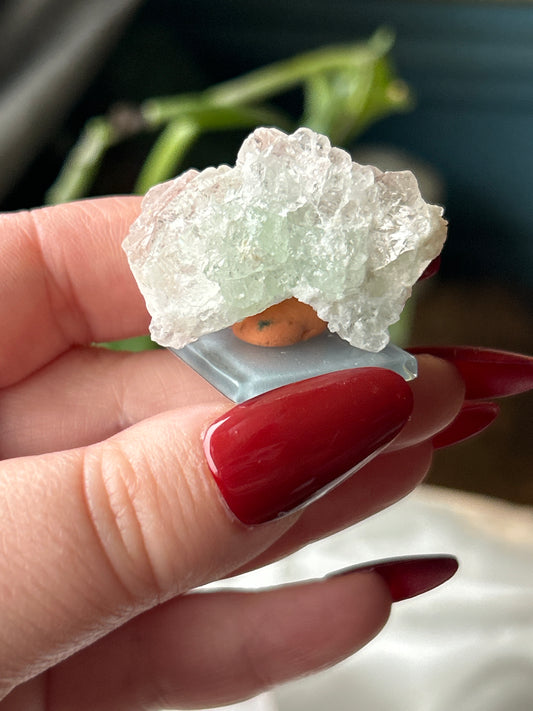 Pink & Green Fluorite-Pakistan