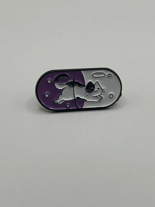 Cat Pill Pin