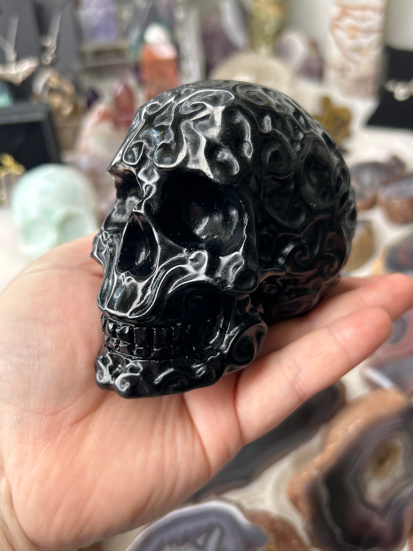 Black Obsidian Sugar Skull