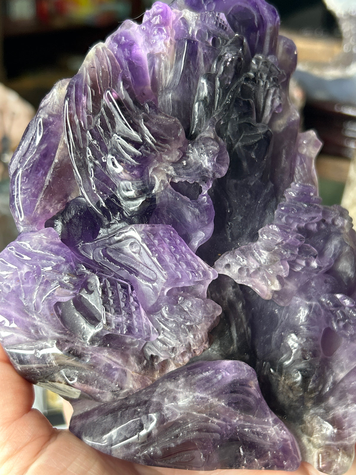 Scenic Amethyst Dragon Landscape