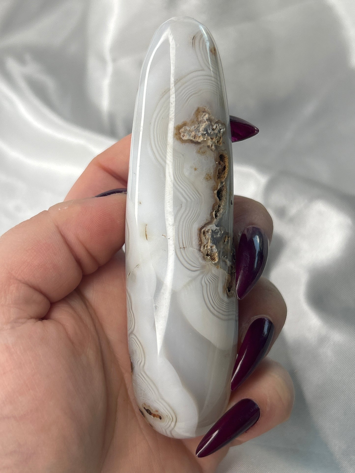 Flower Agate Wand