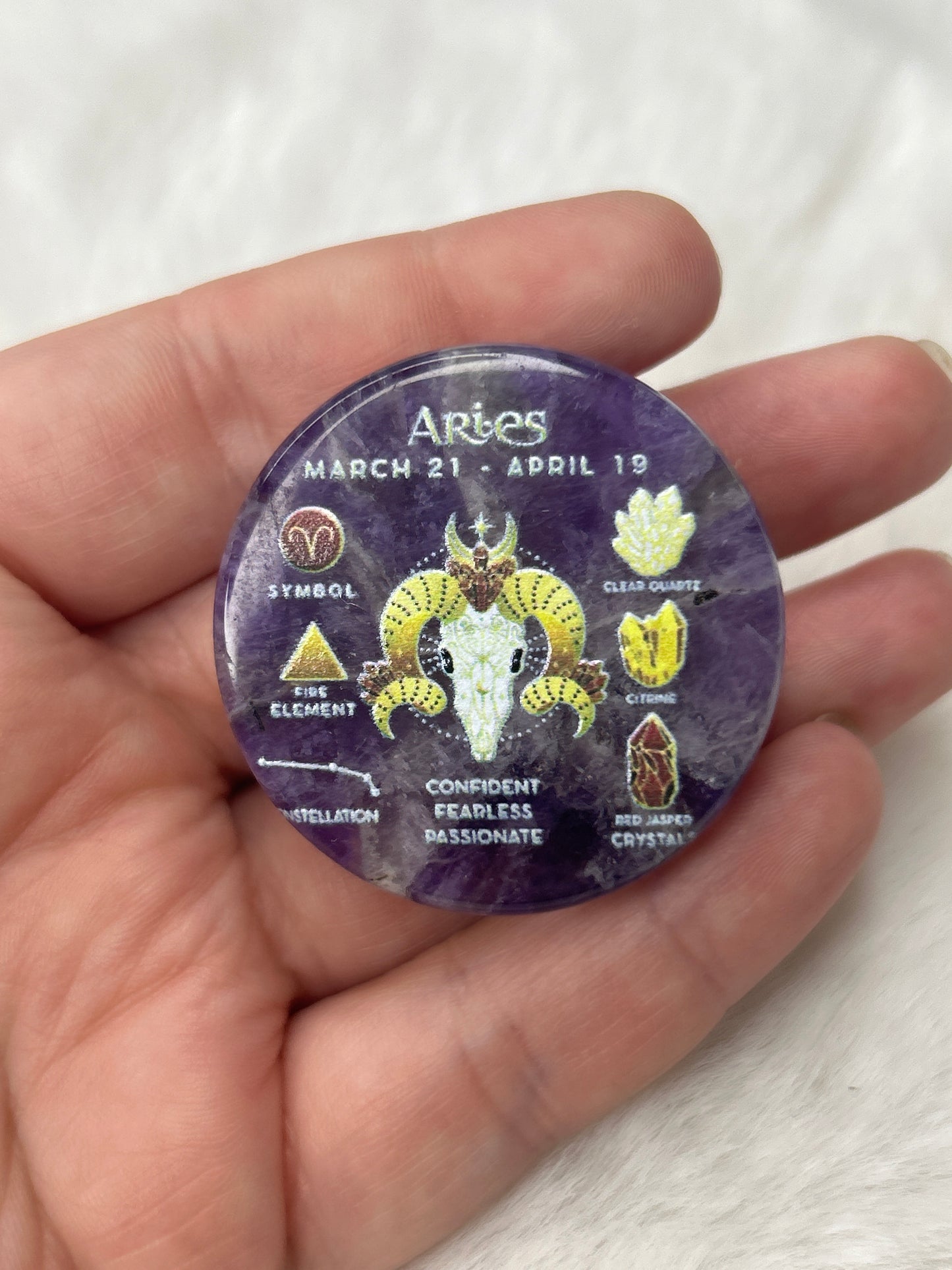 Aries Amethyst Pop-Socket