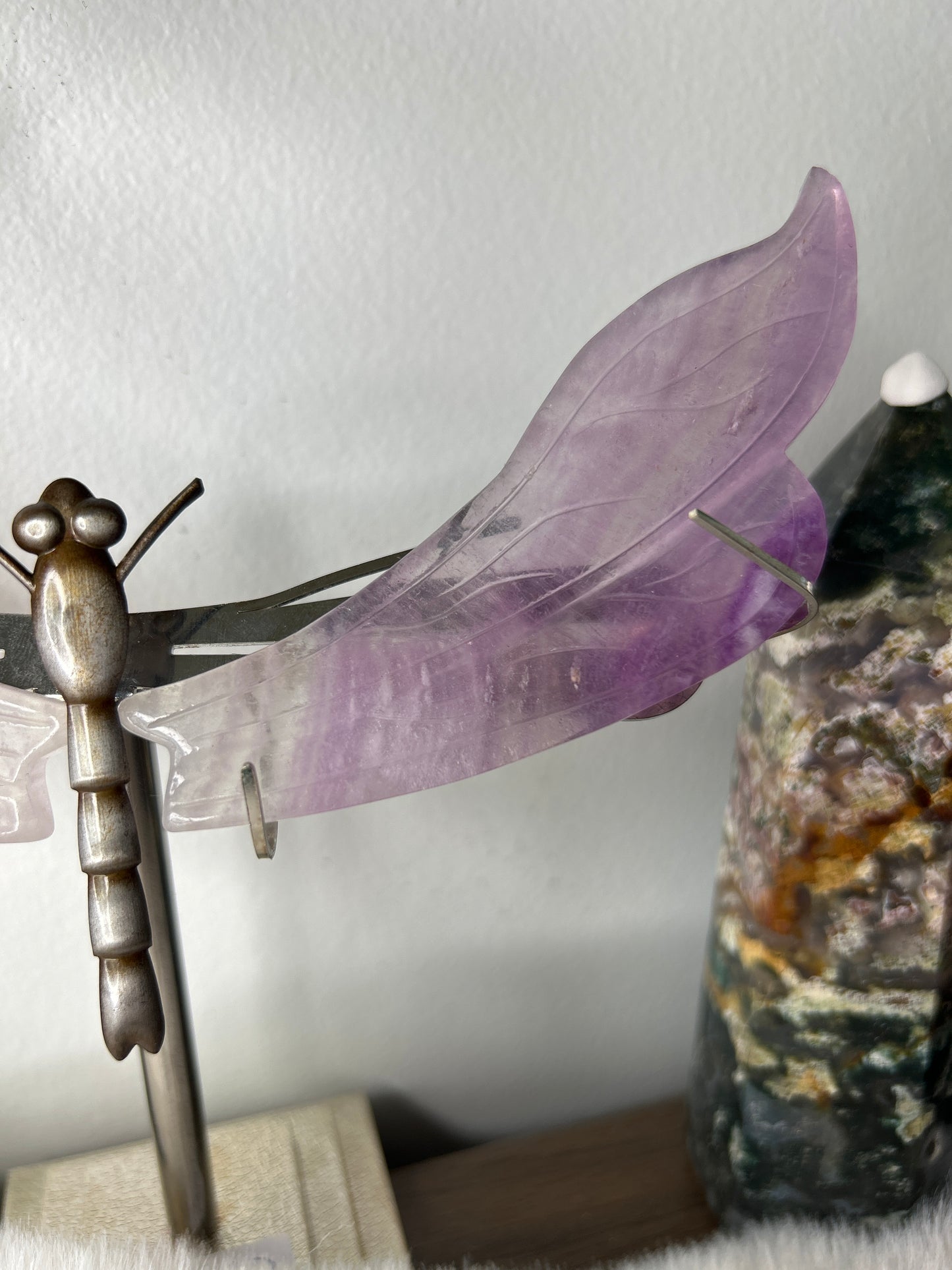 Purple Fluorite Dragonfly