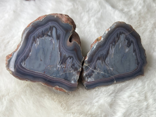 Red Sashe River Agate *Pair* - Zimbabwe