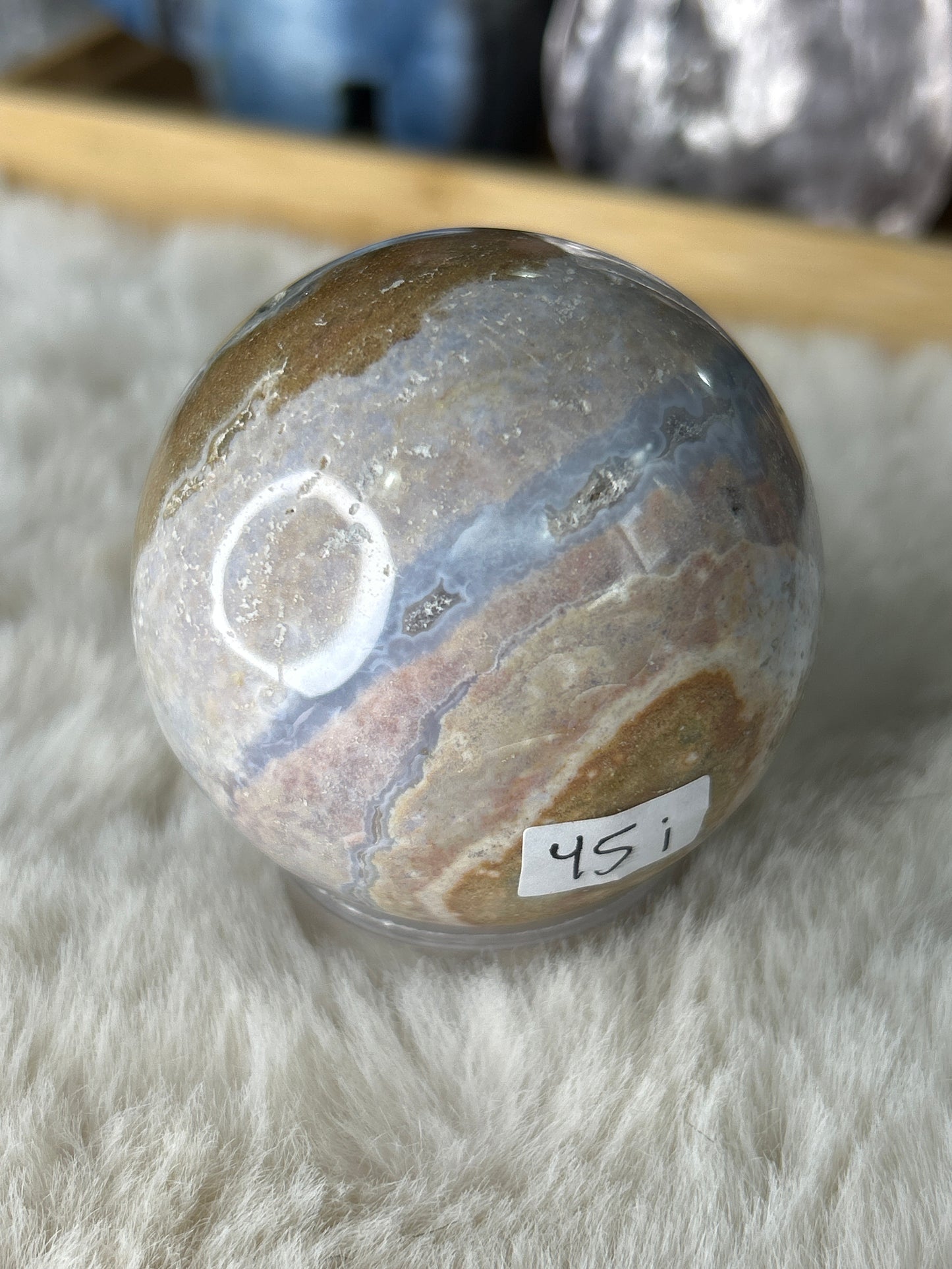 Pastel Ocean Jasper Sphere