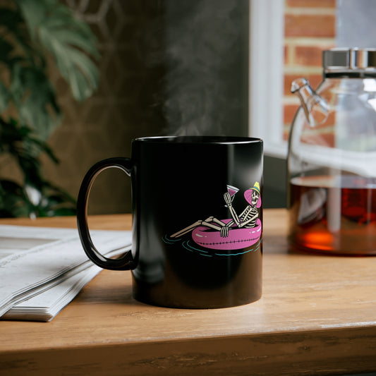 Skeleton 11oz Black Mug