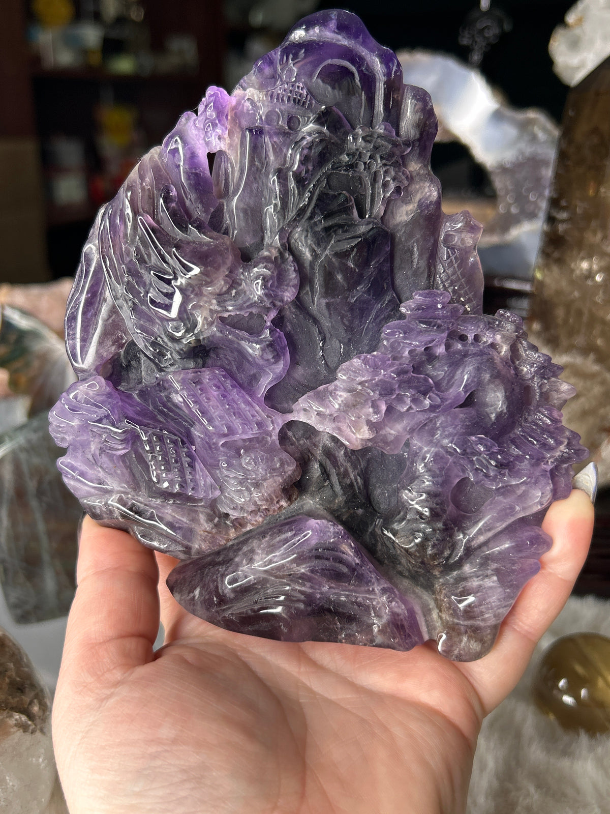 Scenic Amethyst Dragon Landscape