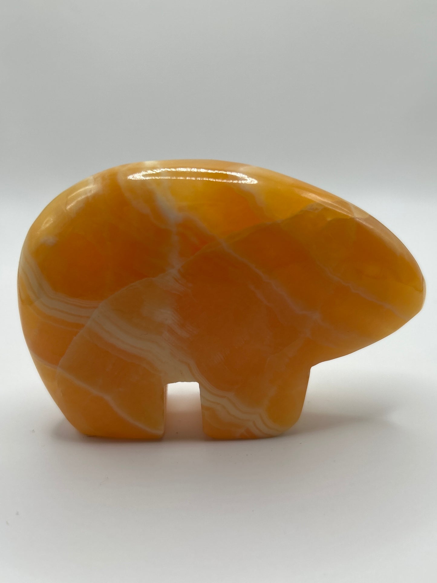 Orange Calcite Bear